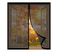 Mosquitera Magnética 65 x 135 cm Fácil Instalación sin Taladrar, Fácil de Limpiar Mosquitera Puerta Magnetica Protección Contra Mosquitos y Moscas para Todas Las Ventanas, Negro