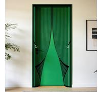 Mosquitera Magnetica 65 x 190 cm Se Cierra Automáticamente Cortina Mosquitera Puerta Exterior Resistente a La Rotura, Resistente para Puerta Exterior de Balcón Patio, Negro