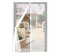 Mosquitera Magnética 68 x 178 cm Cierre Automático Protección Contra Insectos Mosquitera para Puerta Fácil Instalación, sin Taladrar para Puerta Exterior Balcón, Blanco