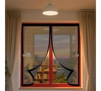 Mosquitera Magnetica 70 x 140 cm Cierre Automático, Protección Insectos, Resistente a La Rotura Mosquitera Puerta a Prueba de Gatos para Dormitorio Sala de Puerta, Negro