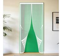 Mosquitera Magnetica 71 x 206 cm Se Cierra Automáticamente Cortina Mosquitera Puerta Exterior Resistente a La Rotura, Resistente para Puerta Exterior de Balcón Patio, Blanco