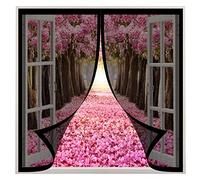 Mosquitera Magnética 75 x 120 cm Mosquitera Puerta Mosquitera Puerta Magnetica Adsorción Lejos de Los Mosquitos para Cortina Sala Estar Puerta, Negro