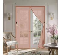 Mosquitera Magnetica 80 x 145 cm Mosquiteras de Ventanas Mantiene El Aire Fresco Dentro y Los Bichos Fuera Acceso Sencillo, sin Taladrar, Marrón