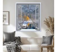 Mosquitera Magnética 80 x 160 cm Cierre Automático, Automáticamente y Mantiene El Aire Fresco, La Cortina Magnética Es Ideal Cortina Mosquiteras para Todas Las Ventana, Gris