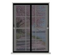 Mosquitera Magnetica 84 x 91 cm Varios Tallas, Cierre Automático, No Requiere Herramientas, Mantiene El Aire Fresco Cortinas Antimosquitos para Todas Las Ventana, Negro
