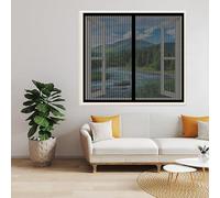 Mosquitera Magnética 88 x 85 cm Que Evita El Paso de Insectos Mosquitera Ventana Magnética Contra Moscas Adsorción Plegable para Ventana O Puerta de Balcón, Negro