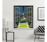 Mosquitera Magnetica 90 x 110 cm Cierre Automático de Arriba a Abajo, Mantiene El Aire Fresco Dentro y Los Bichos Fuera Fly Curtains for Door para Todas Las Ventana, Negro