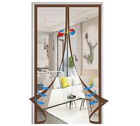 Mosquitera MagnéTica,AdsorcióN MagnéTica Plegable Anti Mosquito Insecto Mosquitera,Evita Paso De Insectos,Para Cocina Estar Dormitorio- Brown|| 85x210cm(33x82inch)