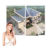 Mosquitera Magnética para Cortinas,115x150cm Cortina Magnética para Puerta Contra Mosquitos e Insectos,Cortina Magnética de Malla Suave para Verano Blanco