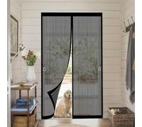 Mosquitera Magnética para Puerta 100 x 205 cm Proteger a su Familia Cortina Mosquitera Puerta Exterior Se Cierra Automáticamente para Puertas de Madera, Puertas de Hierro, Negro