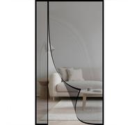 Mosquitera Magnética para Puerta 105x225cm Apertura Lateral Cortina Mosquitera Magnético para Puertas Ventanas Arriba a Abajo Instalacin Fcil Cinta Mágica de Marco Completo Negro