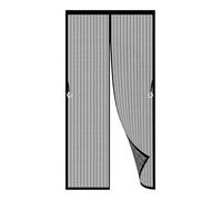 Mosquitera Magnética para Puerta 107 x 229 cm Antimosquito con Imanes Cierre Automático Mosquitera Ventana Magnetica Mantiene El Aire Fresco para Puerta Del Balcón, Patio, Negro