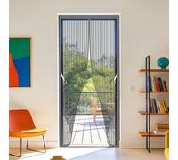 Mosquitera Magnética para Puerta 119 x 260 cm Magnético Automático Rede Mosquito Porta Magnética Resistente para Dormitorio Balcón Sala de Estar Puerta de Patio, Gris