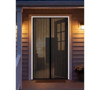 Mosquitera Magnética para Puerta 130 x 177 cm Varios Tallas Cortina Mosquitera Puerta Montaje Fácil de Pegar Apto para Niños y Mascotas, Negro
