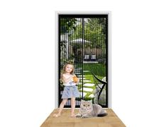 Mosquitera Magnética para Puerta 134 x 187 cm Cierre Automático Mosquitera Puertas Mantiene El Aire Fresco para Puerta Del Balcón Puerta Patio, Negro