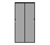 Mosquitera Magnética para Puerta 135 x 140 cm Antimosquito con Imanes Cierre Automático Cortina Mosquitera Puerta Fácil Instalación sin Taladrar para Puertas de Salón Balcón Corredor, Negro