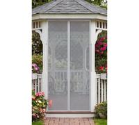 Mosquitera Magnética para Puerta 153 x 177 cm Kit de Instalación Completo Mosquitera Magnética Puerta No Requiere Herramientas Apto para Niños y Mascotas, Gris