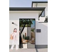 Mosquitera Magnética para Puerta 200 x 360 cm Cierre Automático, Antimosquitos, con Imanes Cortinas Mosquiteras para Puerta Exterior de Balcón Patio, Negro