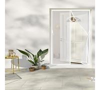 Mosquitera Magnética para Puerta 224 x 128 cm Mosquitera Imantada Puerta Protección Contra Insectos Que Entre Aire Fresco Acceso Sencillo, sin Taladrar, Blanco