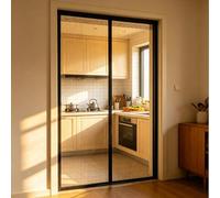 Mosquitera Magnética para Puerta 60 x 165 cm Evita El Paso de Insectos, para Dejar Pasar El Aire Mosquitero Magnético para Puerta para Puertas de Salón Balcón Corredor, Negro
