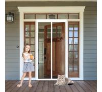 Mosquitera Magnética para Puerta 68 x 208 cm Cierre Automático Mosquiteras Puertas Magneticas Mantiene El Aire Fresco para Puerta Del Balcón Puerta Patio, Blanco