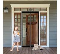 Mosquitera Magnética para Puerta 69 x 210 cm Cierre Automático Mosquiteras Puertas Magneticas Mantiene El Aire Fresco para Puerta Del Balcón Puerta Patio, Negro