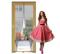 Mosquitera Magnética para Puerta 69 x 238 cm Varios Tallas Mosquitera Magnetica Puerta Lejos de Los Mosquitos para Balcón, Cocina, Dormitorio, Correderas, Garaje O Patio, Gris