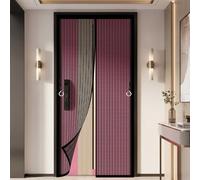 Mosquitera Magnética para Puerta 71 x 139 cm Antimosquito con Imanes Cierre Automático Mosquitera Puerta Exterior Fácil Instalación sin Taladrar para Salón Balcón Corredor Cocina, Negro