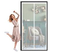 Mosquitera Magnética para Puerta 71 x 211 cm Cierre Automático, sin Taladrar Mosquiteras para Puertas Anti-Insectos, Resistente, Fácil Instalación Adiós a Los Mosquitos, Blanco