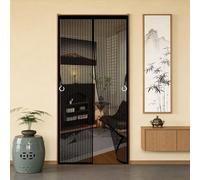 Mosquitera Magnética para Puerta 75 x 110 cm Antimosquito con Imanes Cierre Automático Cortina Hecha de Malla Mantiene El Aire Fresco para Puerta Del Balcón, Patio, Negro