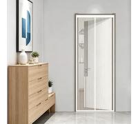 Mosquitera Magnética para Puerta 81 x 191 cm Cierre Automático Protección Contra Insectos Mosquitera para Puerta Fácil de Instalar para Exterior de Balcón Patio, Blanco