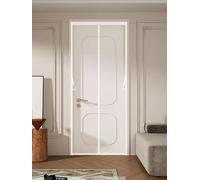 Mosquitera Magnética para Puerta 90 x 165 cm Contra Respirable, con Imanes Cortinas Mosquiteras Fácil de Instalar, Antimosquitos, Malla Fina para Puerta Doble Balcón, Blanco