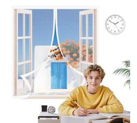 Mosquitera Magnética para Puerta 90 x 218 cm Mantiene El Aire Fresco Dentro y Los Bichos Fuera Mosquitera de Puerta Magnética para Puertas de Salón, Blanco