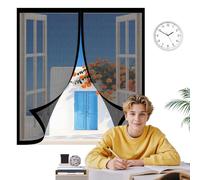 Mosquitera Magnética para Puerta 96 x 192 cm Mantiene El Aire Fresco Dentro y Los Bichos Fuera Mosquitera de Puerta Magnética para Puertas de Salón, Negro