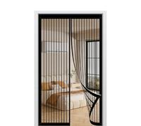 Mosquitera Magnética para Puerta 99 x 218 cm Se Cierra Automáticamente Cortina Magnetica Mosquitera Fácil Instalación sin Taladrar para Puertas Correderas/Terraza, Negro