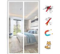 Mosquitera Magnética para Puerta, Automático Adsorción Magnética Cortina Anti Insecto Mosquitera con Imanes, Fácil de Instalar, para Salón Balcón- White-c|| 135x210cm(53x82inch)