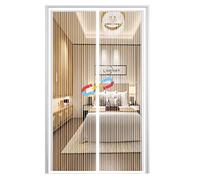 Mosquitera Magnética para Puerta, Cortina Protección Contra Insectos Cierre Automático, Fácil de Instalar, para Salón Balcón Corredor-White-A|| 80x185cm(31x72inch)