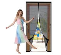 Mosquitera Magnética para Puerta de Balcón 107 x 293 cm Varios Tallas Mosquito Net Resistente para Todos Los Tamaños de Puertas, Negro