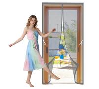 Mosquitera Magnética para Puerta de Balcón 116 x 275 cm Varios Tallas Mosquito Net Resistente para Todos Los Tamaños de Puertas, Gris