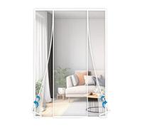 Mosquitera Magnética para Puerta de Balcón 270x220cm Mosquitera Cortina Mosquitera Magnética, Cierre Automático, Adsorción Magnética, para Puertas de Patio, Blanco