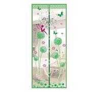 Mosquitera magnética para puerta de ventana de tul, no más mosquitos o insectos (diente de león)