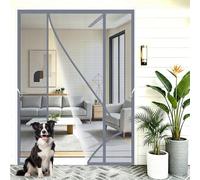 Mosquitera Magnetica para Puerta Doble 205x215cm Bloquea eficazmente mosquitos, moscas y otros os mientras permite una excelente ventilación natural para casas con mascotas que entran y salen Gris