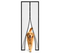 Mosquitera magnética para puerta y ventana, 90 x 240 cm, cierre automático magnético, fibra de vidrio reforzada, red antimosquitos para balcón, antimoscas y mosquiteras con imán