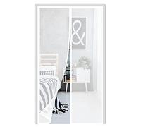 Mosquitera Magnética para Puertas,115x195cm (45.27x76.77in) Mosquitera Magnética Cortina de Protección Contra Insectos,para Salón/Balcón/Dormitorio Puerta, Fácil de Instalar, Blanco