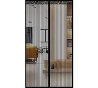 Mosquitera magnética para puertas 170 x 230 cm Cortina magnética antimosquitos - Cortina magnética - Mosquiteras magnéticas que se apagan solas - para balcón Cocina Negro