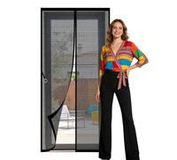 Mosquitera Magnética para Puertas 70 x 195 cm Se Cierra Automáticamente Mosquitera Ventana Magnetica Resistente para Balcón Salón Dormitorio Puerta de Patio, Negro