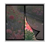 Mosquitera Magnética para Puertas 71 x 141 cm Malla Super Fina, Cierre Automático Cortina Mosquitera Fácil Instalación sin Taladrar para Terraza, Ventana, Door, Negro
