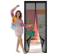 Mosquitera Magnética para Puertas 84 x 258 cm Se Cierra Automáticamente Mosquitera Puerta Magnetica Mantiene El Aire Fresco para Puertas de Patio y Balconeras, Negro