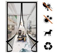 Mosquitera MagnéTica para Puertas, Con Sellado Automaticamente Imanes Anti Mosquito Insecto Mosquitera Manos Libres, Puede Instalar Sin Taladrar, para BalcóN Cocina-Black-c||135x200cm(53x78inch)