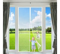 Mosquitera Magnética para Puertas Varios Tallas Blanco 105x225cm Cortina Mosquitera con Imanes Sellado Automaticamente para Sala de Estar Dormitorio Patio Balcón